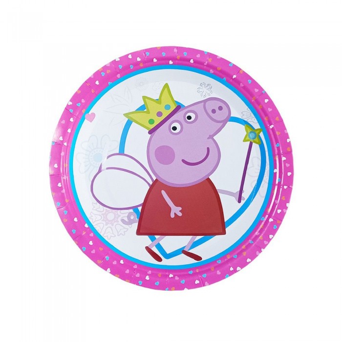 Lėkštutės “Peppa Pig” (6vnt, 18cm) Lėkštutės “Peppa Pig” (6vnt, 18cm)