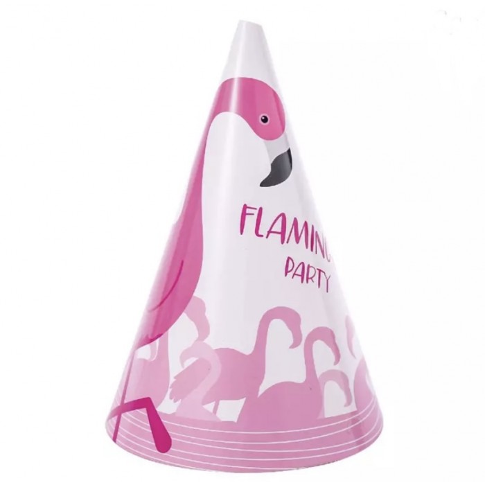 Gimtadienio kepurėlės Flamingai (6vnt)