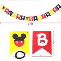 Mickey Mouse gimtadienio girlianda happy birthday