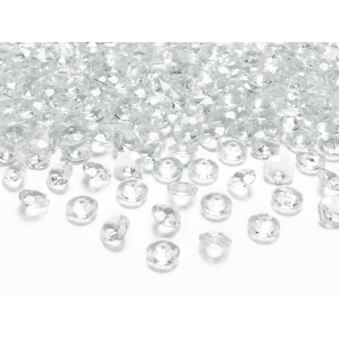 Konfeti "Deimantai" dekorui (12mm 100vnt) Konfeti "Deimantai" dekorui (12mm 100vnt)