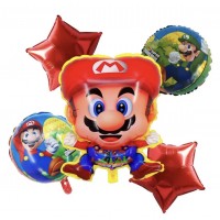 Balionų rinkinys "Super Mario" (5vnt) Balionų rinkinys "Super Mario" (5vnt)