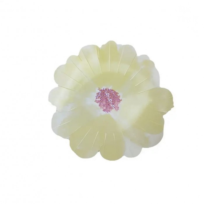 Lėkštutės “Gėlės”, gelsvos (8vnt, 18cm) Lėkštutės “Gėlės”, gelsvos (8vnt, 18cm)