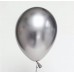 Chrominiai balionai, sidabriniai (5vnt, 30cm)