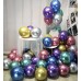 Chrominiai balionai , spalvoti (5vnt, 30cm)