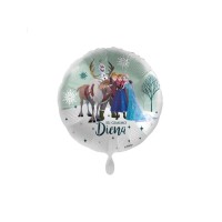 Folinis balionas "Su gimimo diena, ledo šalis" (43cm)