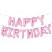 Forminiai balionai "Rožiniai happy birthday" (41cm) Forminiai balionai "Rožiniai happy birthday" (41cm)