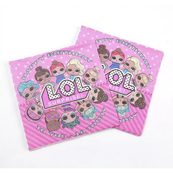 Servetelės “Lol lelytės” (10vnt) Servetelės “Lol lelytės” (10vnt)