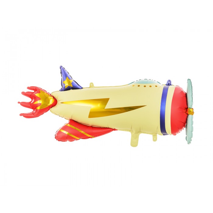 Forminis balionas "Raketa,lėktuvas" (91*39cm) Forminis balionas "Raketa,lėktuvas" (91*39cm)
