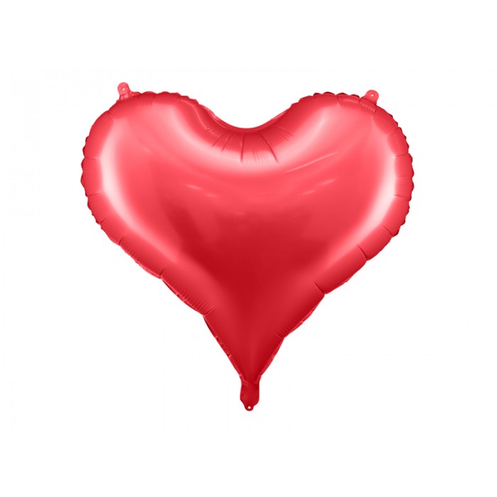 Folinis balionas "Raudona širdelė" (75*64,5cm)