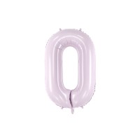 Folinis balionas-skaičius 0, šviesiai violetinis (86cm) Folinis balionas-skaičius 0, šviesiai violetinis (86cm)