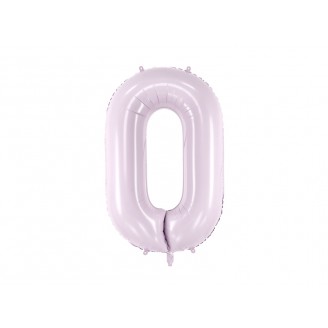  Folinis balionas-skaičius 0, šviesiai violetinis (86cm)