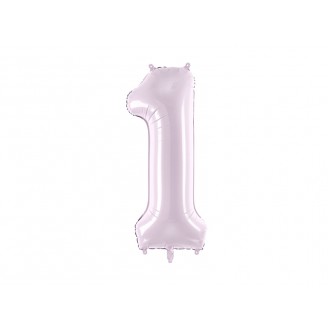 Folinis balionas-skaičius 1, šviesiai violetinis (86cm)