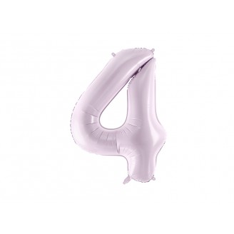 Folinis balionas-skaičius 4, šviesiai violetinis (86cm)