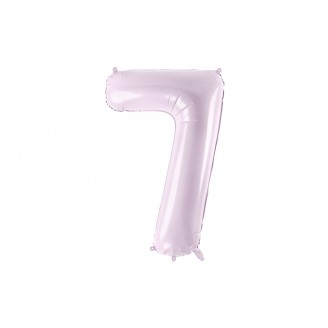 Folinis balionas-skaičius 7, šviesiai violetinis (86cm)