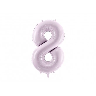 Folinis balionas-skaičius 8, šviesiai violetinis (86cm)