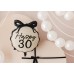 Folinis balionas "Happy 30" su kaspindėliu (47,50*45cm) Folinis balionas "Happy 30" su kaspindėliu (47,50*45cm)