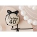 Folinis balionas "Happy 40" su kaspindėliu (47,50*45cm) Folinis balionas "Happy 40" su kaspindėliu (47,50*45cm)