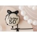 Folinis balionas "Happy 50" su kaspindėliu (47,50*45cm) Folinis balionas "Happy 50" su kaspindėliu (47,50*45cm)