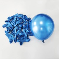 Chrominiai maži balionai, tamsiai mėlyni (20vnt, 13cm)