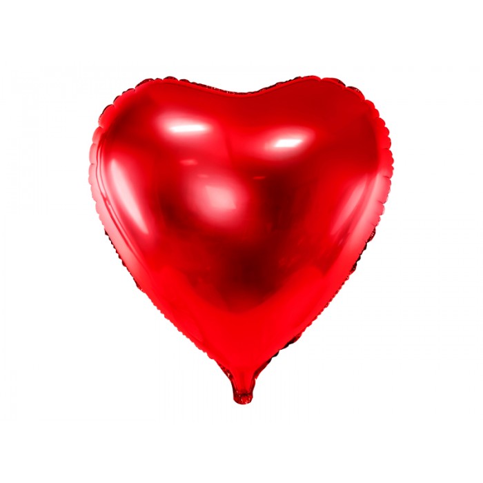 Folinis balionas "Raudona širdelė" (87*86cm)