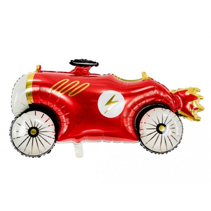 Folinis balionas "Senovinis raudonas automobilis" (111*63cm) Folinis balionas "Senovinis raudonas automobilis" (111*63cm)