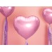 Širdelė rožinė, folinis balionas (46cm)