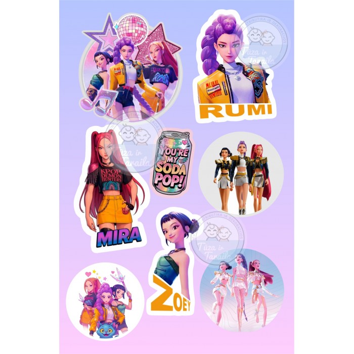 K-POP Hunters lipdukai (8vnt, 4cm) K-POP Hunters lipdukai (8vnt, 4cm)