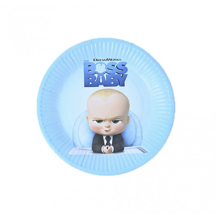 Lėkštutės “Baby boss” (18cm, 10vnt) Lėkštutės “Baby boss” (18cm, 10vnt)