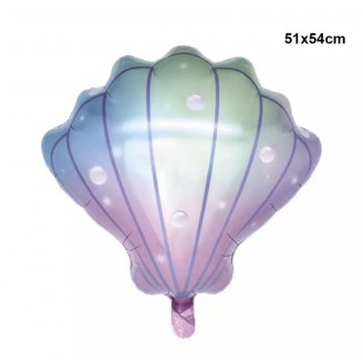Folinis balionas "Kriauklė su burbuliukais" (51*54cm)