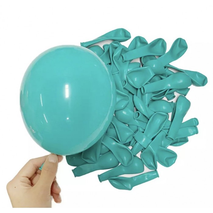 Maži balionai, vandenyno mėlyna (20vnt, 13cm)