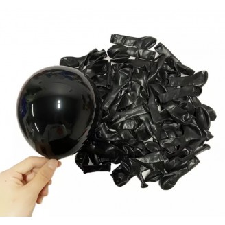 Maži balionai, juodi (20vnt, 13cm)