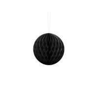 Dekoracija "Pompom" juodas (10cm) Dekoracija "Pompom" juodas (10cm)