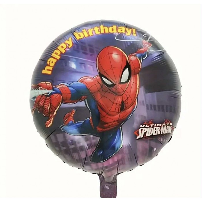 Folinis balionas "Happy birthday Spiderman"(46cm) Folinis balionas "Happy birthday Spiderman"(46cm)