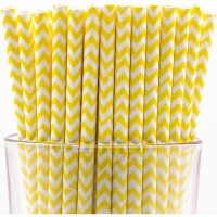 Šiaudeliai geltoni zigzag (16vnt) Šiaudeliai geltoni zigzag (16vnt)