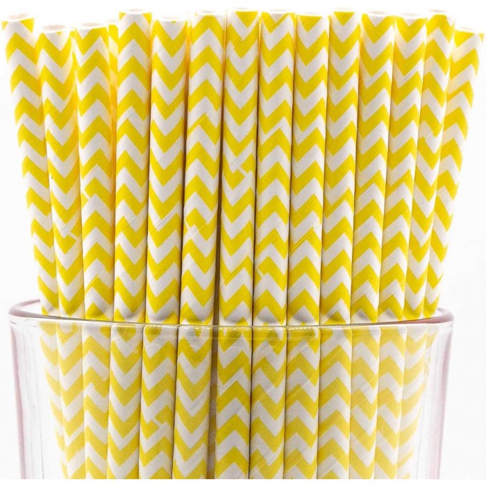 Šiaudeliai geltoni zigzag (16vnt) Šiaudeliai geltoni zigzag (16vnt)