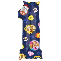 Folinis balionas-skaičius 1, Šuniukai patruliai (86cm) Folinis balionas-skaičius 1, Šuniukai patruliai (86cm)