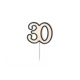 Žvakutė skaičius 30 (5,5cm) Žvakutė skaičius 30 (5,5cm)