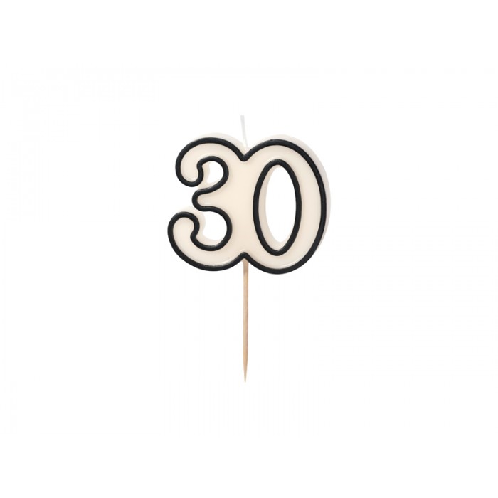 Žvakutė skaičius 30 (5,5cm) Žvakutė skaičius 30 (5,5cm)