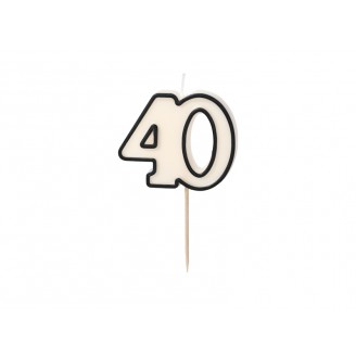 Žvakutė skaičius 40 (5,5cm) Žvakutė skaičius 40 (5,5cm)