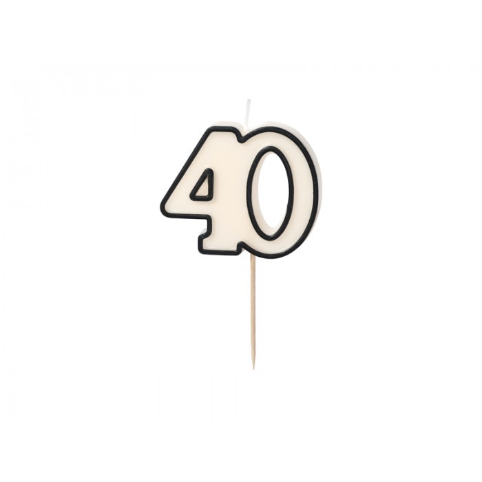 Žvakutė skaičius 40 (5,5cm) Žvakutė skaičius 40 (5,5cm)