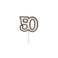 Žvakutė skaičius 50 (5,5cm) Žvakutė skaičius 50 (5,5cm)