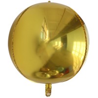 Apvalus folinis balionas, auksinis (48cm)