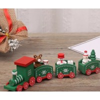 Kalėdinis medinis traukinukas, žalias