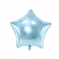 Žvaigždutė, folinis balionas, šviesiai mėlyna (10vnt, 25cm) Žvaigždutė, folinis balionas, šviesiai mėlyna (10vnt, 25cm)
