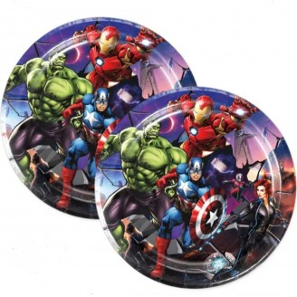  Lėkštutės "Super herojai, Marvel" (10vnt, 23cm)