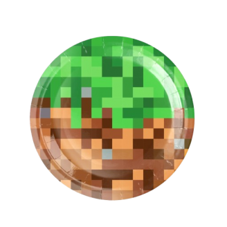 Lėkštutės Minecraft (10vnt 18cm)