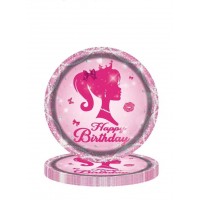 Lėkštutės “Barbie” (23cm, 10vnt) Lėkštutės “Barbie” (23cm, 10vnt)