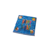 Servetėlės "Happy birthday" mėlynos ( 20vnt)