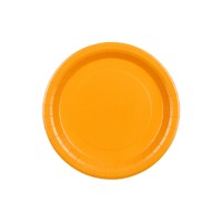 Vienspalvės lėkštutės oranžinės (6vnt 18cm) Vienspalvės lėkštutės oranžinės (6vnt 18cm)