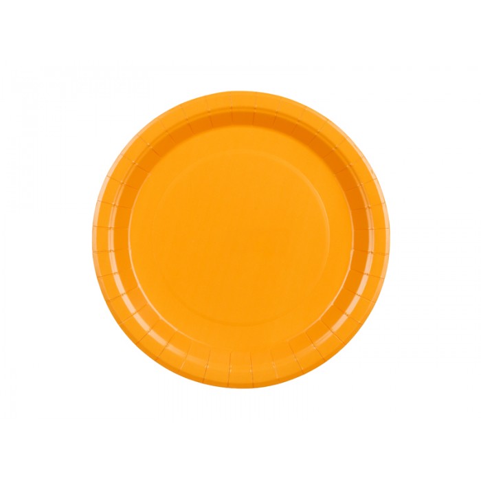 Vienspalvės lėkštutės oranžinės (6vnt 18cm) Vienspalvės lėkštutės oranžinės (6vnt 18cm)